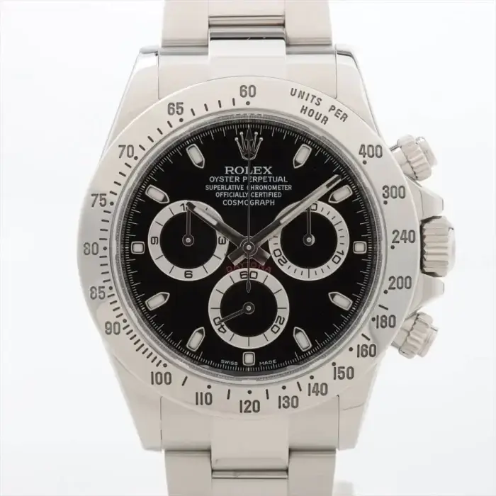 ROLEX Cosmograph Daytona Black Dial 40 Stainless Steel Oyster Watch 116520