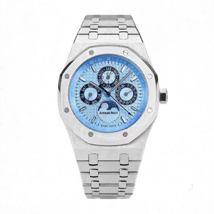 Audemars Piguet Royal Oak Chronograph Blue Dial Best Edition 41MM Ice Watch
