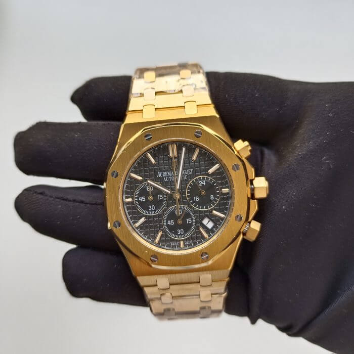 Audemars Piguet Yellow Gold | Royal Oak Chronograph | Black Dial Watch