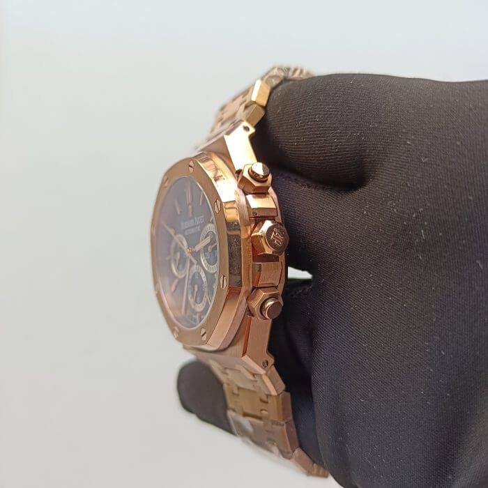 Audemars Piguet Royal Oak Chronograph Rose Gold Men's Watch - Image 3