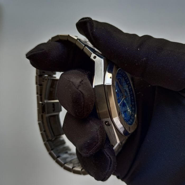 Audemars Piguet Royal Oak Chronograph Blue Dial Best Edition 41MM Ice Watch - Image 3