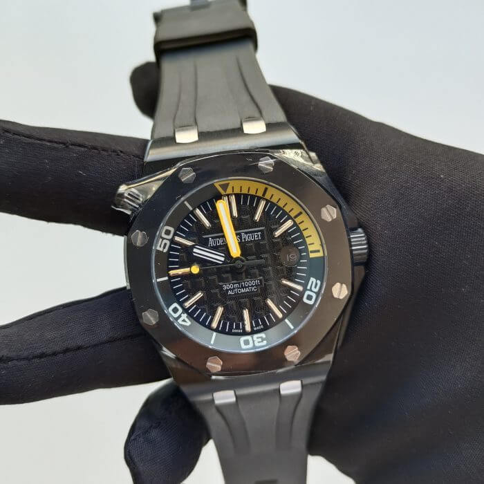 AP Royal Oak Offshore On Wrist | 42MM Black Dial & Strap Watch. - Image 6