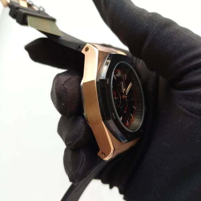 AP Royal Oak Chronograph Black Dial Offshore 44MM Rose Gold Watch - Image 5