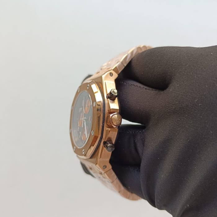 Audemars Brick Rhodium Dial | Royal Oak Offshore | Chronograph Wrist Watch - Image 4