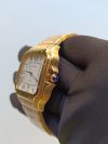 Cartier Santos Yellow Gold Men’s Watch Large Automatic White Dial Yellow Gold Bracelet WGSA0029 - Image 3