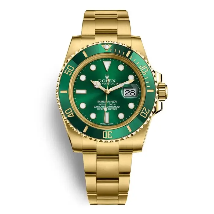 Rolex Submariner Green Gold Date 40MM Amp Ceramic Bezel Oyster Bracelet 116618LN