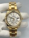 Rolex Sky Dweller Gold Yellow White Dial 42MM fluted-bezel-oyster-bracelet Men's Watch 326938 - Image 3