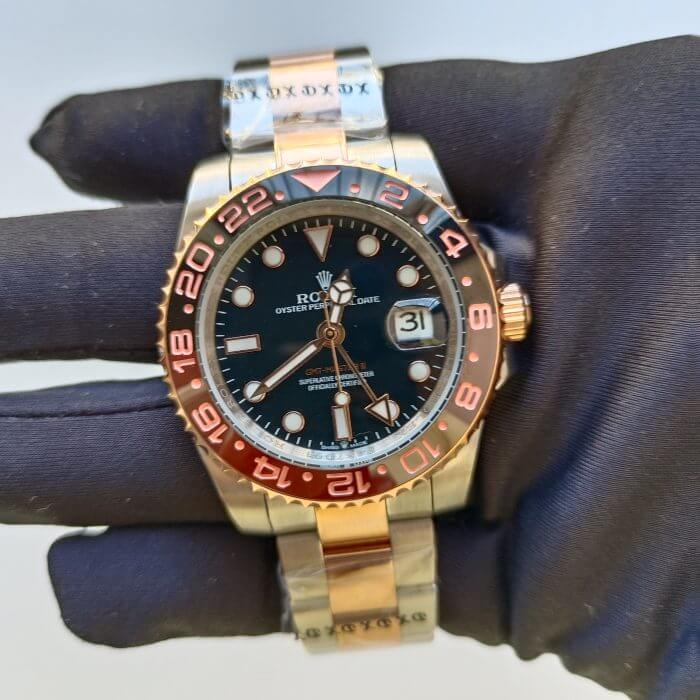 Rolex GMT-Master II Root Beer Rose Gold/Steel Black 40MM Dial Black/Brown Ceramic Bezel 126711CHNR - Image 2