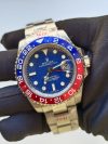 Rolex GMT Red Blue Ceramic Bezel White Gold 40mm Blue Luminous Dial Oyster Bracelet - Image 2