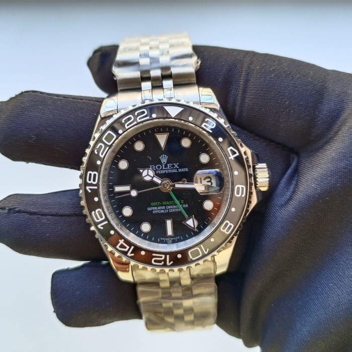 Rolex GMT-Master II “Batgirl” Stainless Steel 40MM Black Dial & Black Ceramic Bezel Jubilee Bracelet 116710 - Image 2