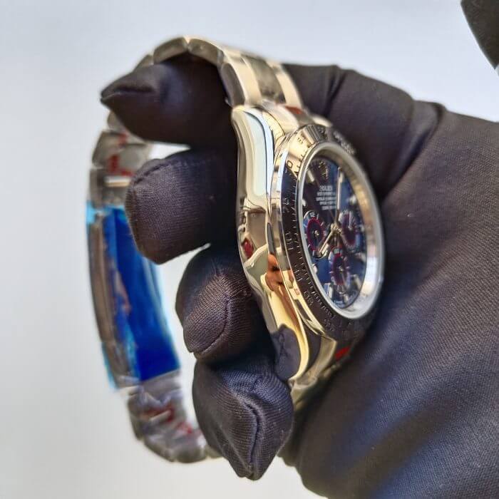Rolex Daytona White Gold Blue Dial Cosmograph 40 Oyster Men’s Watch 116509 - Image 3