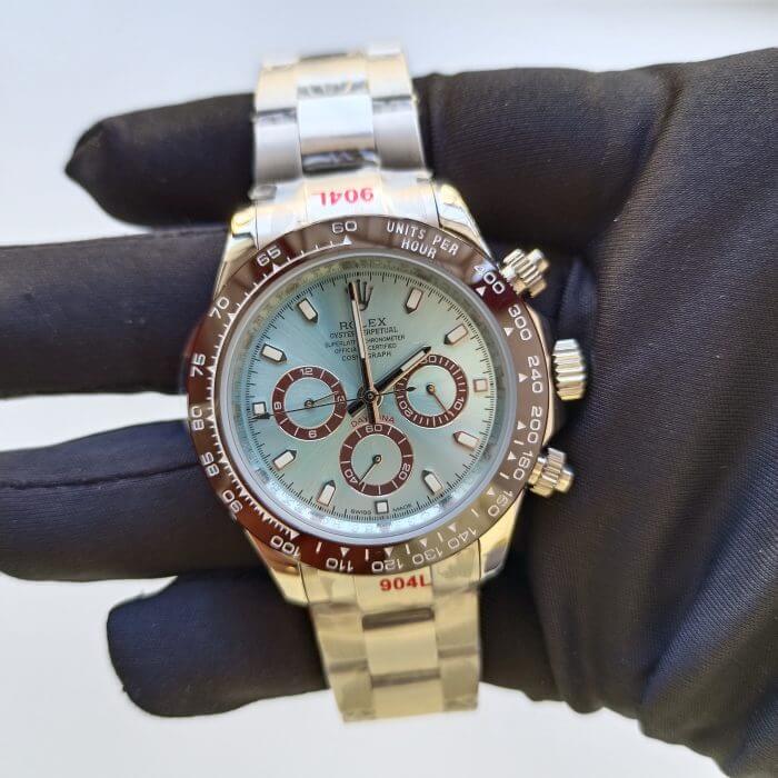 Rolex Oyster Perpetual Cosmograph Daytona Platinum Ice Blue 40mm Men's Wrist Watch high quality Swiss - Image 2