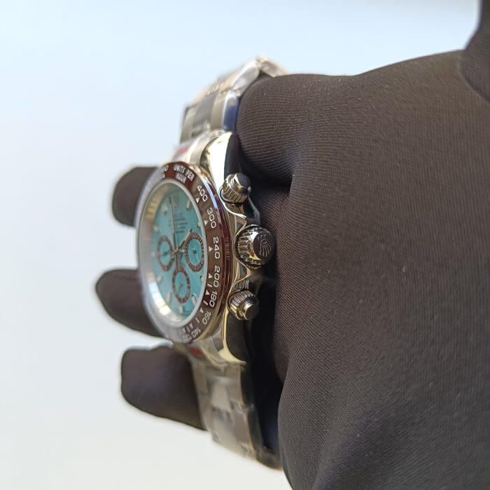 Rolex Oyster Perpetual Cosmograph Daytona Platinum Ice Blue 40mm Men's Wrist Watch high quality Swiss - Image 8