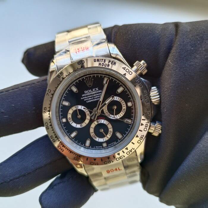 ROLEX Cosmograph Daytona Black Dial 40 Stainless Steel Oyster Watch 116520 - Image 2