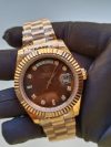 Replica Rolex Day-Date 40mm Everose Gold, Presidential Style - Image 2