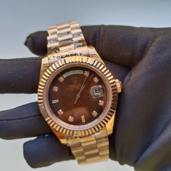 Replica Rolex Day-Date 40mm Everose Gold, Presidential Style - Image 2
