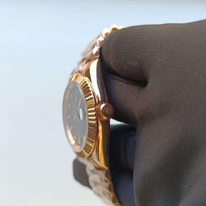 Replica Rolex Day-Date 40mm Everose Gold, Presidential Style - Image 4