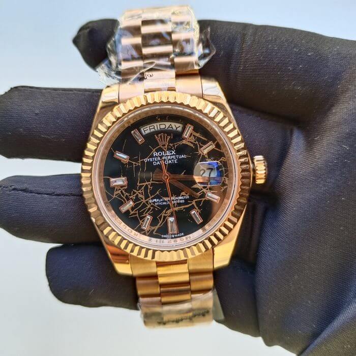 Rolex Day-Date 41mm Rose Gold Replica at an Unbeatable Price - Image 2
