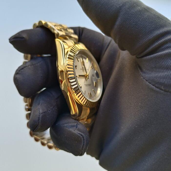 Day Date Yellow Gold Rolex Replica Watch - Image 5