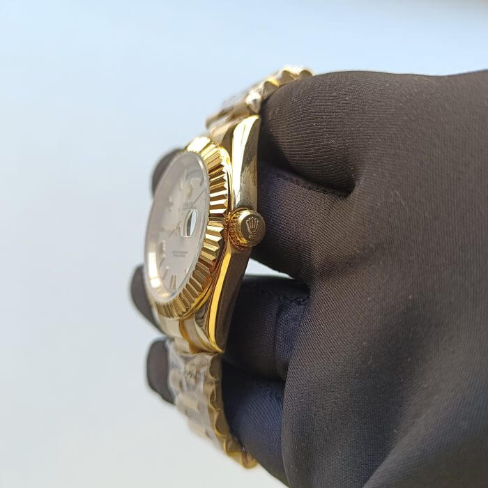 Day Date Yellow Gold Rolex Replica Watch - Image 6