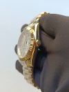 Rolex Day-Date 40 Yellow Gold Silver Dial Diagonal Motif Index & Fluted Bezel President Bracelet 228238 - Image 8