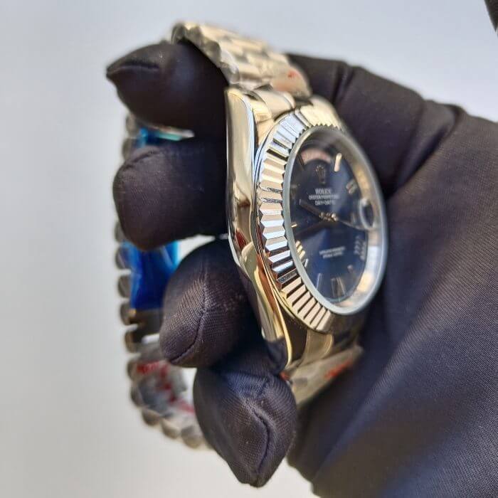 Rolex DayDate White Gold Blue Dial 228239 Blurp 41MM Luxury Watch - Image 6