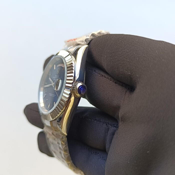 Rolex DayDate White Gold Blue Dial 228239 Blurp 41MM Luxury Watch - Image 7