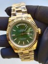 Rolex Day-Date 41mm Replica, Fluted Bezel, Jubilee Bracelet - Image 2