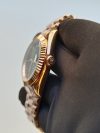 Rolex Day-Date Rose Gold Green Dial 40MM President Fluted Bezel Watch - Image 4