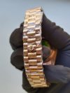 Rolex Day-Date Rose Gold Green Dial 40MM President Fluted Bezel Watch - Image 5