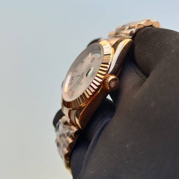 Rolex Day-Date 40 Everose Gold Sundust Watch - Image 5