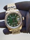Rolex Datejust 41MM Green Dial Jubilee Replica Watch - Image 2