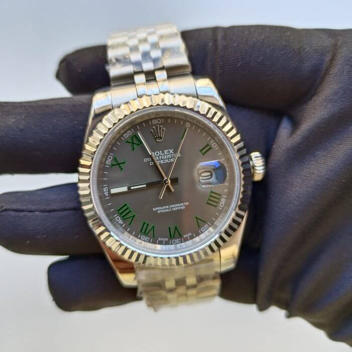 Rolex Wimbledon Datejust 41 Stainless Steel	Replica Watch - Image 2