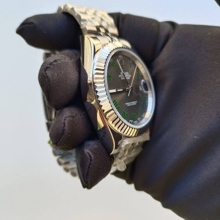 Rolex Wimbledon Datejust 41 Stainless Steel	Replica Watch - Image 3