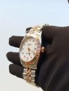 Rolex Datejust 41 Gold with White Dial Replica Watch - Image 3