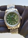 Rolex Datejust Green Palm Motif 41mm Replica Watch - Image 2