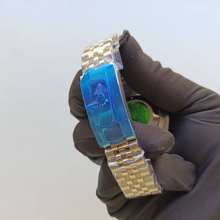 Rolex Datejust Green Palm Motif 41mm Replica Watch - Image 6