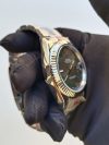 Rolex Datejust 41 Replica Watch with Grey Dial Green Number - Image 3