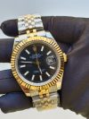 Rolex Datejust 41 Black Dial Gold Replica Watch For Men - Image 4