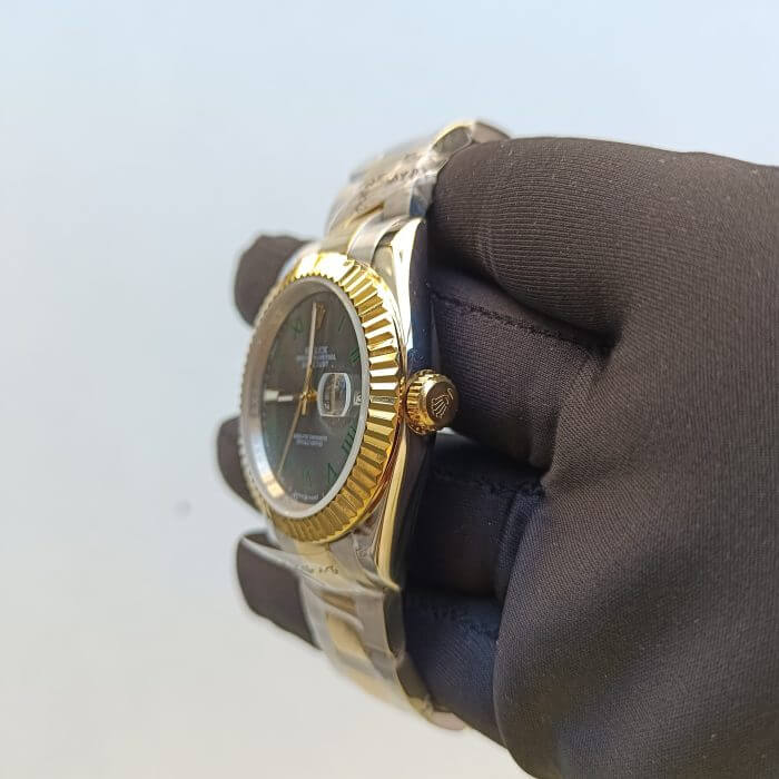 Rolex Wimbledon 41mm Two-Tone Yellow Gold and Steel Replica Watch - Image 5