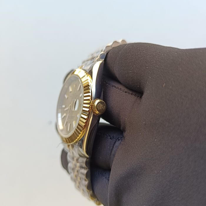 Rolex Datejust Champagne Dial 41mm Jubilee Replica Watch - Image 11