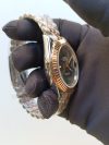 Rolex Datejust Slate Green Roman Number Yellow Gold Jubilee Replica Watch - Image 6