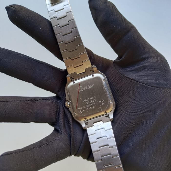Cartier Santos Yellow Gold De Cartier Steel Silver Roman Dial W2SA0009 - Image 2