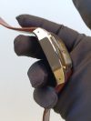Cartier Santos 100 Gold Yellow Large White Dial  Brown Leather Belt Men's Watch W20107X7 - Image 4