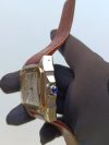 Cartier Santos 100 Gold Yellow Large White Dial  Brown Leather Belt Men's Watch W20107X7 - Image 5