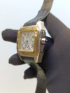 Large White Watch | Cartier Santos 100XL Chronograph | Two Tone Black Leather Belt Watch - Image 3