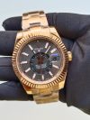 Rolex Sky Dweller Rose Gold 42MM Dark Rhodium Index Dial Fluted Bezel Oyster Bracelet 326935 - Image 2