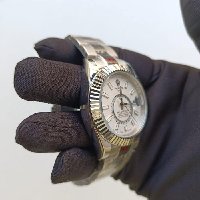 Rolex Sky-Dweller White Gold Automatic Men’s 42MM White Dial Oyster Watch 326934 - Image 7