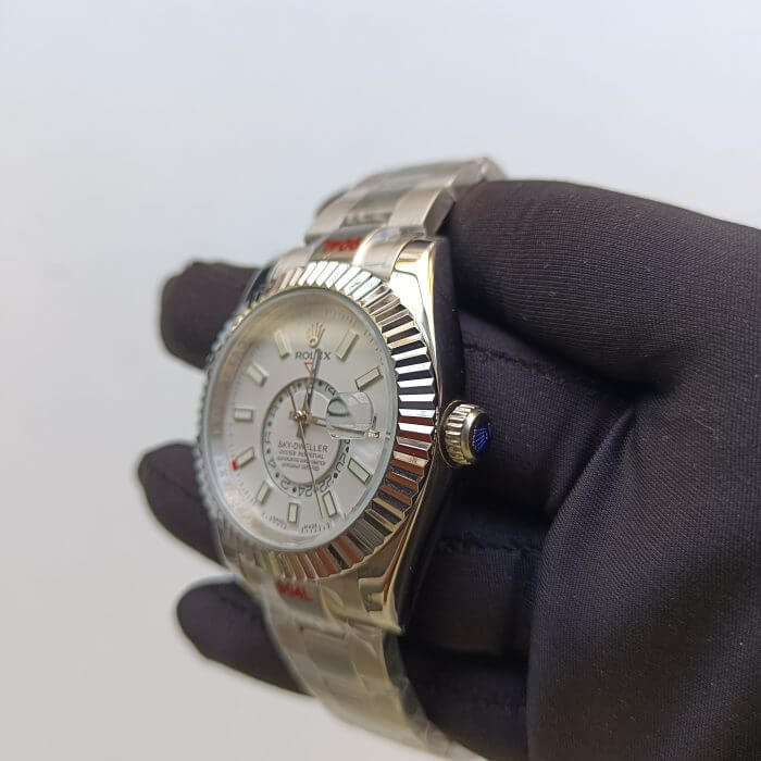Rolex Sky-Dweller White Gold Automatic Men’s 42MM White Dial Oyster Watch 326934 - Image 8