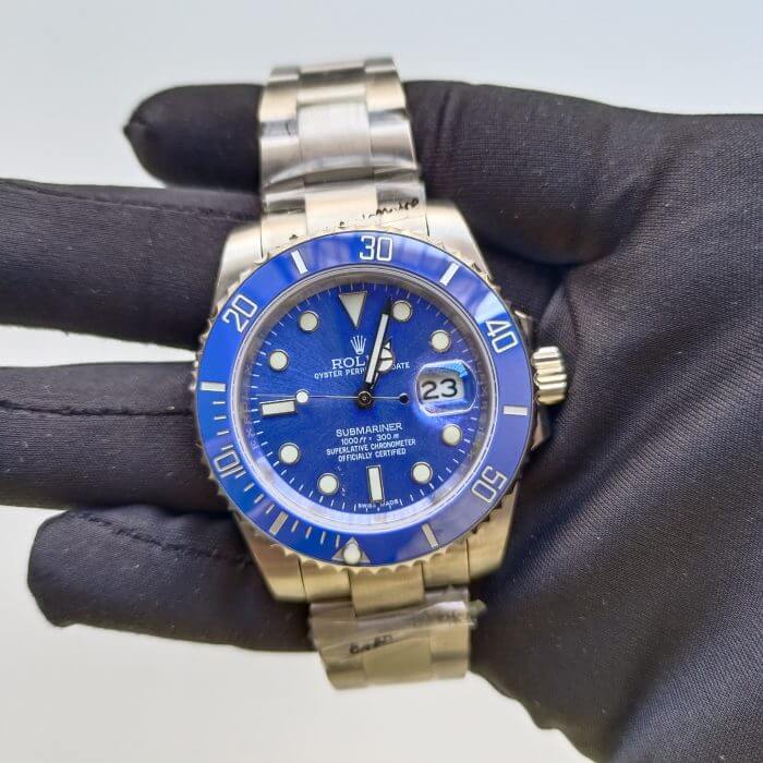 Rolex Submariner Blue White Gold Date 40MM Ceramic Bezel Oyster Bracelet 116619LB - Image 2